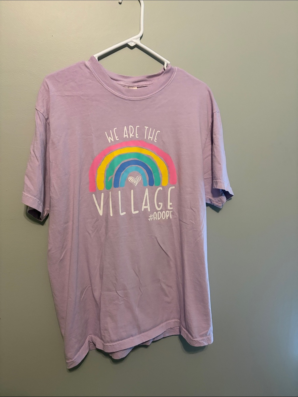 Lilac Women's Rainbow Graphic Tee - We Are The Village